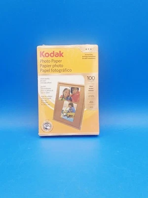 4" x 6" GLOSS KODAK PHOTO PAPER 100 SHEETS 48LB 6.5 MIL FAST DRY FACTORY SEALED - Image 1 of 4