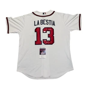 Ronald Acuna Jr. Signed Jersey “La Bestia" Auto Autographed Atlanta Braves JSA - Picture 1 of 3