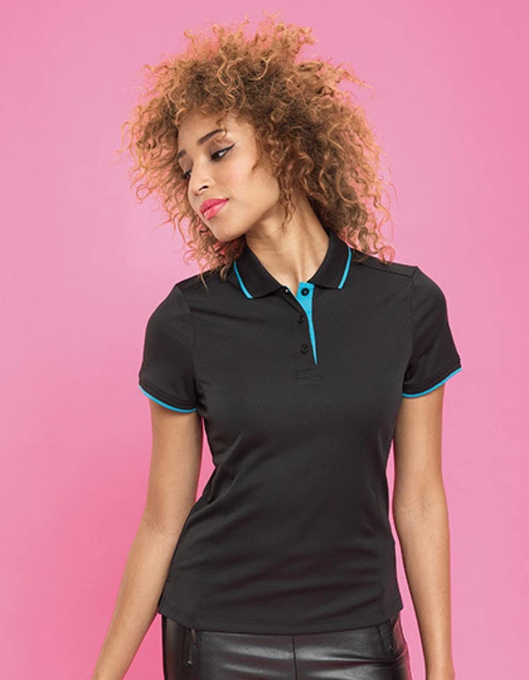Premier Workwear PR619 | Damen Contrast Coolchecker Polo