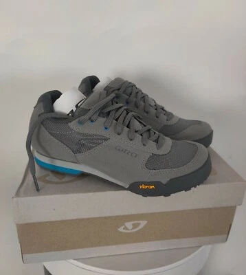 Giro PETRA VR 女式骑行鞋 运动 灰色/蓝色 美国 6 EU 37 (全新带盒) — 第 1/4 张图片