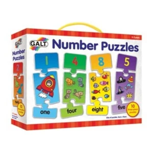 Galt Number Puzzles 10 x 3 puzzles 3+ - Picture 1 of 2