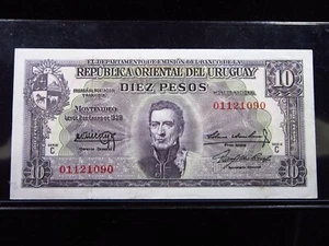 URUGUAY 10 Pesos L. 1939 C 1948 Banco de la República Oriental Bank Geld H1090 - Bild 1 von 3