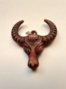 Longhorn bull head skull necklace. No chain. - Picture 1 of 4