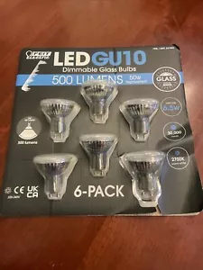 LED GU10 dimmable glass bulbs,6 500 lumens 50w - Picture 1 of 4
