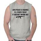 Funny Gun Rights AK47 2nd Amendment Humor Casual Tank Top Tee Shirt Women Men