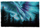 Grand kit de tapis crochet aurora boréale NEUF 102*69 cm
