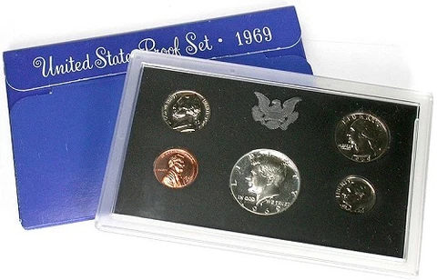 (1) 1969 S United States Proof Set in Original Box Cover