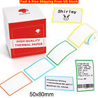 Thermal White Label Stickers Colorful Border Name Tag Labels for M110 M120 M220