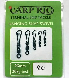 Carpa Pike pesca APPENDERE A SCATTO sicurezza GIREVOLI cambio rapido 5 taglie 1a classe post - Foto 1 di 1