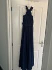 Navy Bridesmaid Floor Length Dress Size Uk 8. Brand New In Perfect Condition.