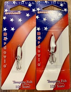 2 Pks Eppinger Dardevle Skeeters 2/32oz/1/16oz Lil’ Devle, Nickel Back - Picture 1 of 4