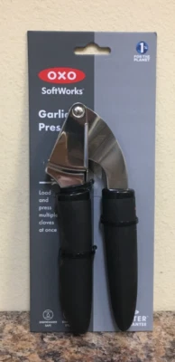 OXO 21123200 SoftWorks Stainless Steel Large Capacity Garlic Press - Image 1 of 2