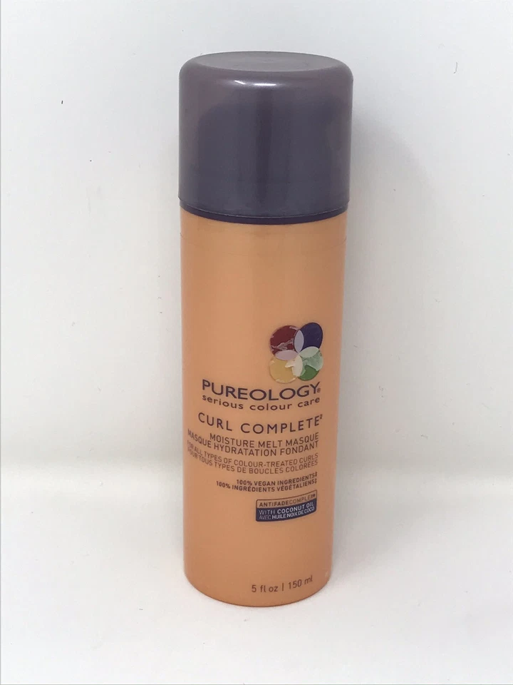 Mascarilla completa de fusión hidratante Pureology Curl 5 oz aceite de coco tratado color vegano Foto 1 de 1