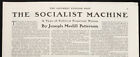 1906 Magazine Article "The Socialist Machine - A Political Perpetual Motion"