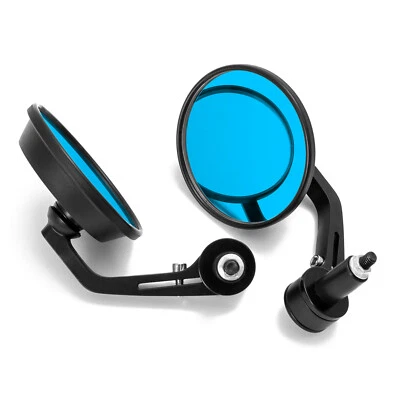 Coppia Specchietti Retrovisori Moto Manubrio Bar End  18 mm Nero A-Pro - Immagine 1 di 3