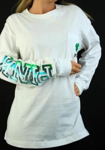 Victoria's Secret PINK Tunic Crew Top St Patrick's Irish Clover Pocket Tee NWT - Picture 1 of 3