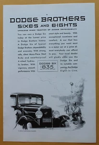 1930 Dodge Brothers Sixes and Eights Vintage Mag Print Ad - Picture 1 of 1
