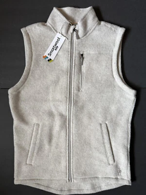 SMARTWOOL Hudson Trail - Men's Gray Heather Wool Blend Vest - NWT - Medium - Image 1 of 4
