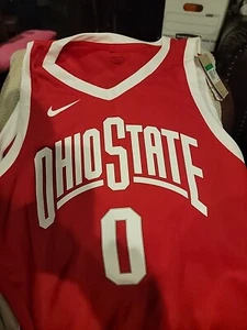 Nike Ohio State Buckeyes #0 scharlachrot Basketball Trikot Herren Größe Large neu mit Etikett - Bild 1 von 7