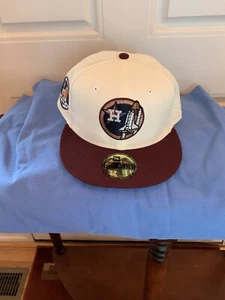 EcapCity Houston Astros Apollo 11 New Era 59Fifty eng anliegende Mütze Größe 7 3/4 - Bild 1 von 4