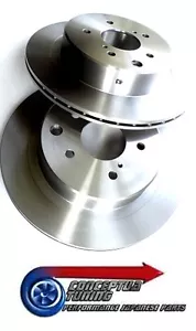 Discos de freno traseros con especificaciones originales x 2 - para Nissan R33 GTR Skyline RB26DETT - Imagen 1 de 1