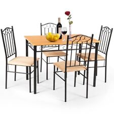 New Listing5 Piece Dining Wood Set Table 30â€� and 4 chairs Kitchen Breakfast Furniture New
