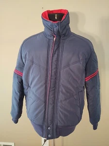 PROFILE 1980'S VINTAGE PUFFER HERREN SKIJACKE - SIZE MEDIUM - Bild 1 von 12