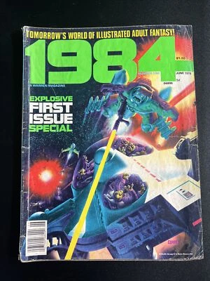 (1978) 1984 Magazine #1 FVF 7.0 Wally Wood / Fisherman Collection - Image 1 of 4