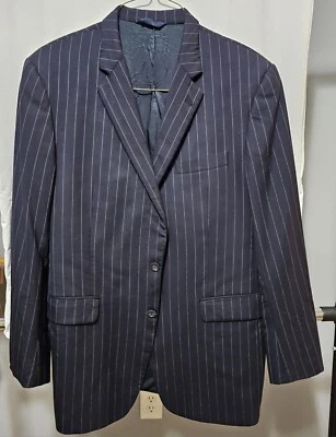Burberry Men 42L Sport Coat Blazer Navy Blue Wool Suit Jacket Nordstrom  - Imagem 1 de 4