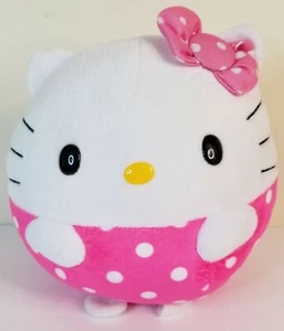 Ty 8" Plush Hello Kitty Round Preowned 2019 Beanie Babies Ballz - Picture 1 of 6