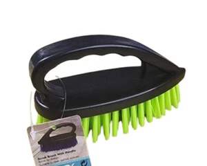 Hand Scrub Brush with Hard Stiff Bristles and Handle for Floor Scrubbing Brush - Picture 1 of 5