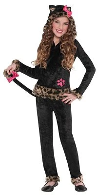 Leopardo Grrrl Gato Salvaje Animal Traje Tú mismo Vestido Elegante Halloween Niño Disfraz Foto 1 de 2