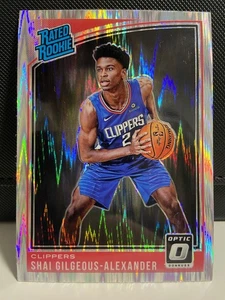 Shai Gilgeous-Alexander 2018-19 Panini Donruss Optic Shock Prizm Rated Rookie - Bild 1 von 2
