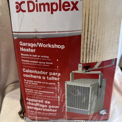 Dimplex 240V Garage Workshop Heater 4000 Watts  DGWH4031G White ForWall Ceiling - Image 1 of 4