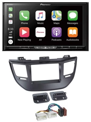 Pioneer 2DIN MP3 USB DAB DVD Bluetooth Autoradio für Hyundai Tucson ab 15 schwar - Bild 1 von 4