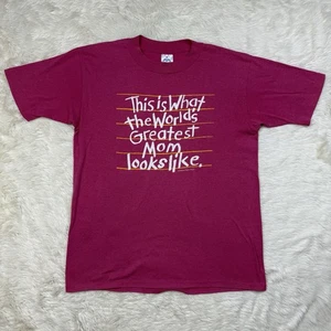 This Is What The World's Greatest Mom Looks Like Shirt XL Pink Peacock Papers Te - Picture 1 of 8
