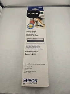 EPSON LQ-590 S015337 Ribbon Cartridge Printer Toner Ink EXP 19 - Bild 1 von 6
