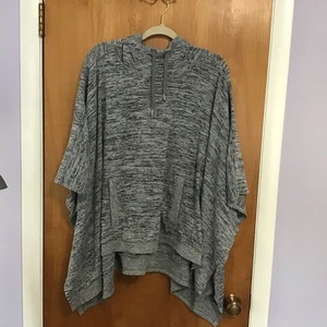 ATHLETA SWEET BLISSFUL KAPUZENPONCHO 69021 grau meliert Large Pullover - Bild 1 von 9