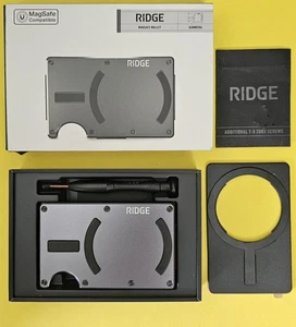 Portafoglio Magsafe alluminio The Ridge - canna di fucile AUWAI249103 NUOVO - spedizione veloce gratuita - Foto 1 di 4