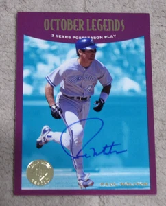 Paul Molitor Hand Signed Auto 1995 October Legends - Picture 1 of 2