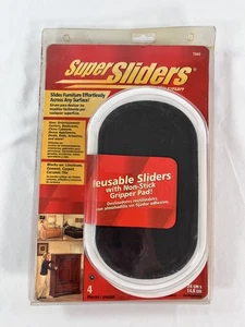 Super Sliders von Waxman #7040, 4 Stück, ovale Möbelgleiter, 5-3/4" x 9-1/2" - Bild 1 von 2