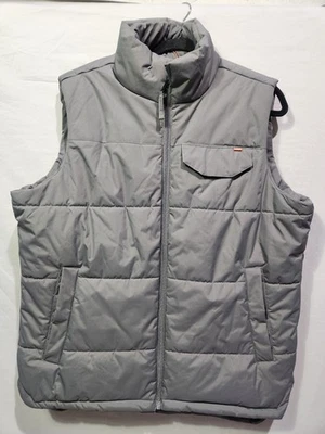 Hawke & Co Mens Adirondack Puffer Vest Full Zip Dark Gray Insulated Medium - Image 1 of 4