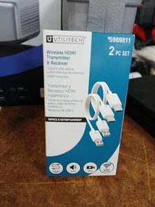 Utilitech Wireless HDMI Transmitter & Receiver, 2 Piece Set. #5989811 - NEW - Picture 1 of 2