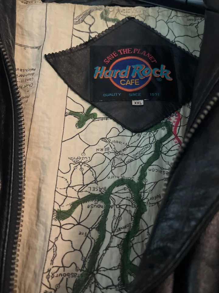 Leather hard rock las vegas jacket - Image 1 of 4