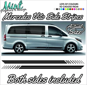 Mercedes VITO Wohnmobil Seitenstreifen Aufkleber Aufkleber Van Grafik 1011 - Bild 1 von 4
