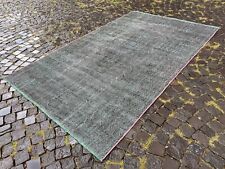 OVERDYED Large rug,Turkish rug, Wool rug,Vintage rug, Handmade rug| 5,3 x 8,7 ft