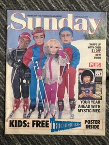 THUNDERBIRDS News of the World Sunday Mag 1993 :CENTREFOLD POSTER GERRY ANDERSON - Picture 1 of 1