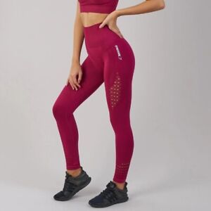 Gymshark FAB! Energy Seamless High Rise Legging in Beet Red Size S