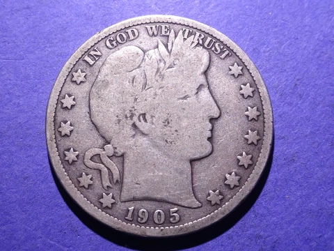 1905-S Barber Half   VG Cover