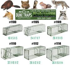 Live Humane Duke Cage Traps - Choose Size & Quantity - Trapping Animals & Catch 